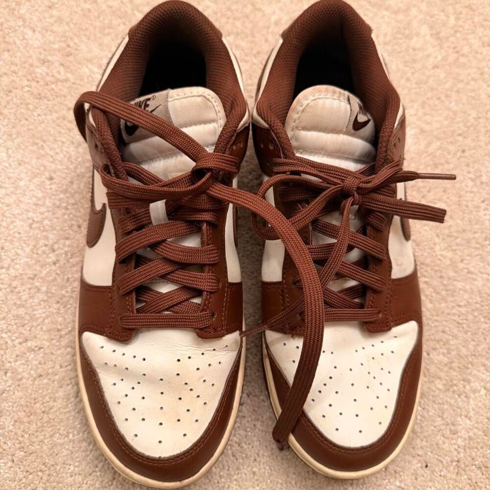 Nike Women's Brown and Burgundy Trainers